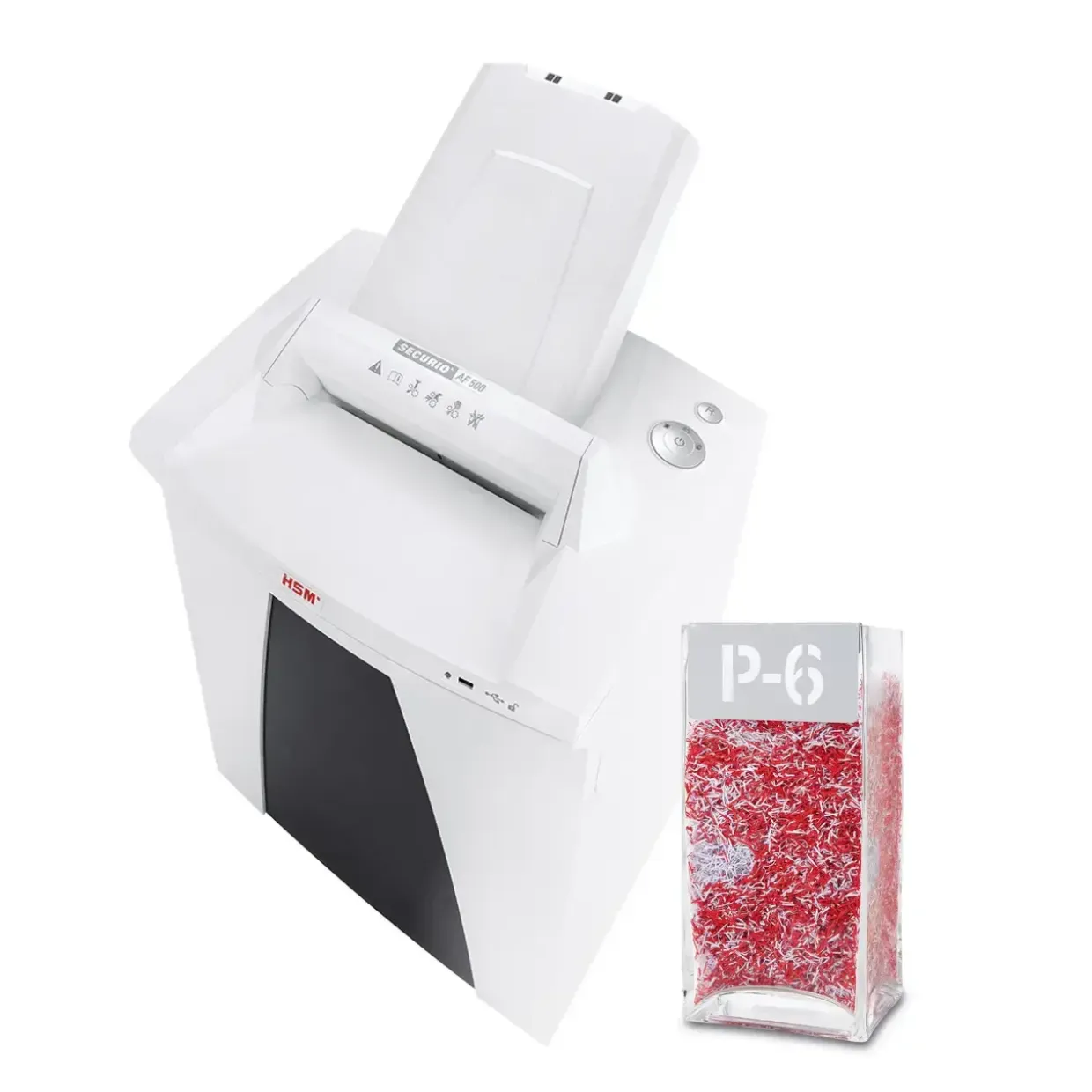 Makulator - HSM Securio AF500 konfetti 0,78x11 hvid P-6