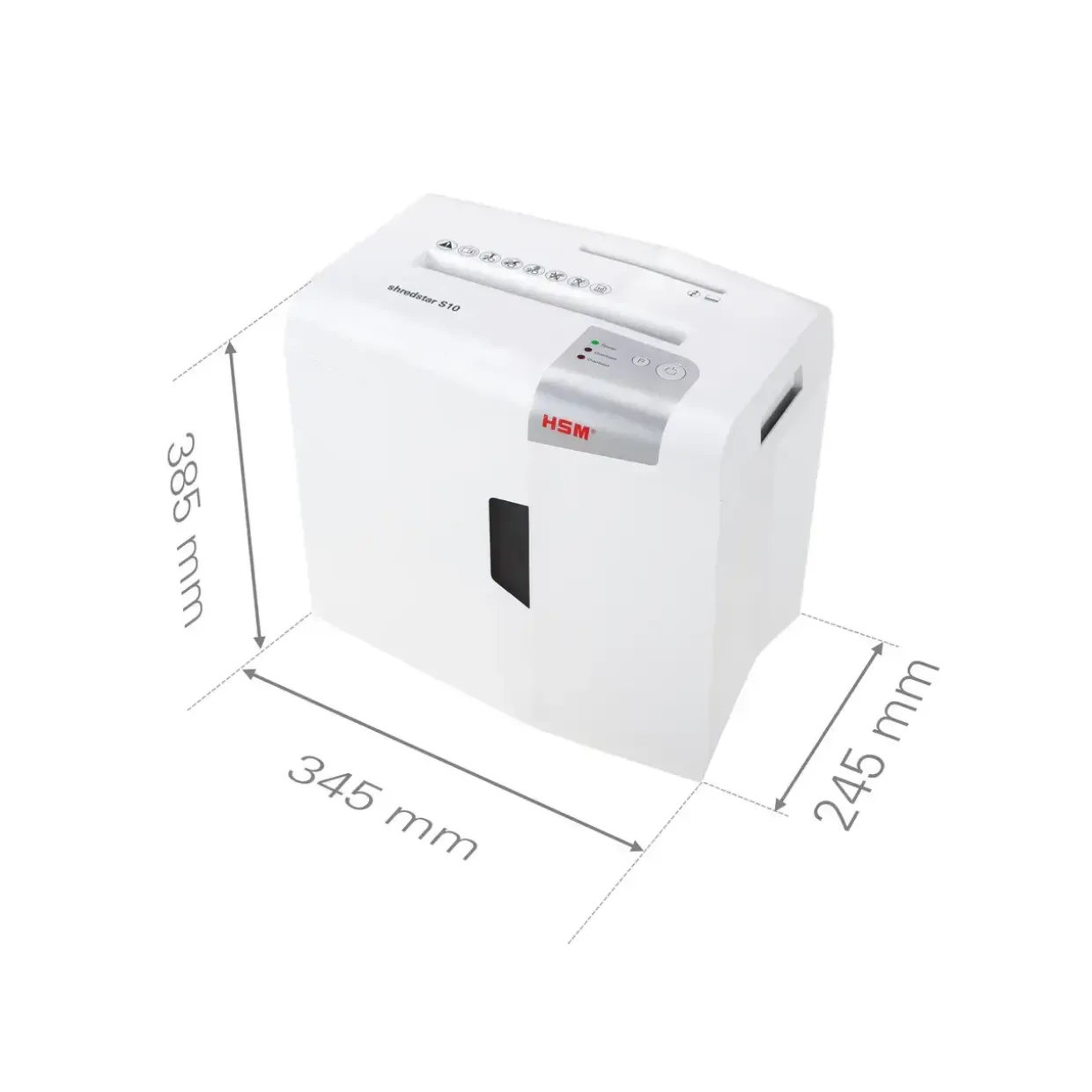 Makulator strimmel - HSM Shredstar S10 6 mm - 10 ark