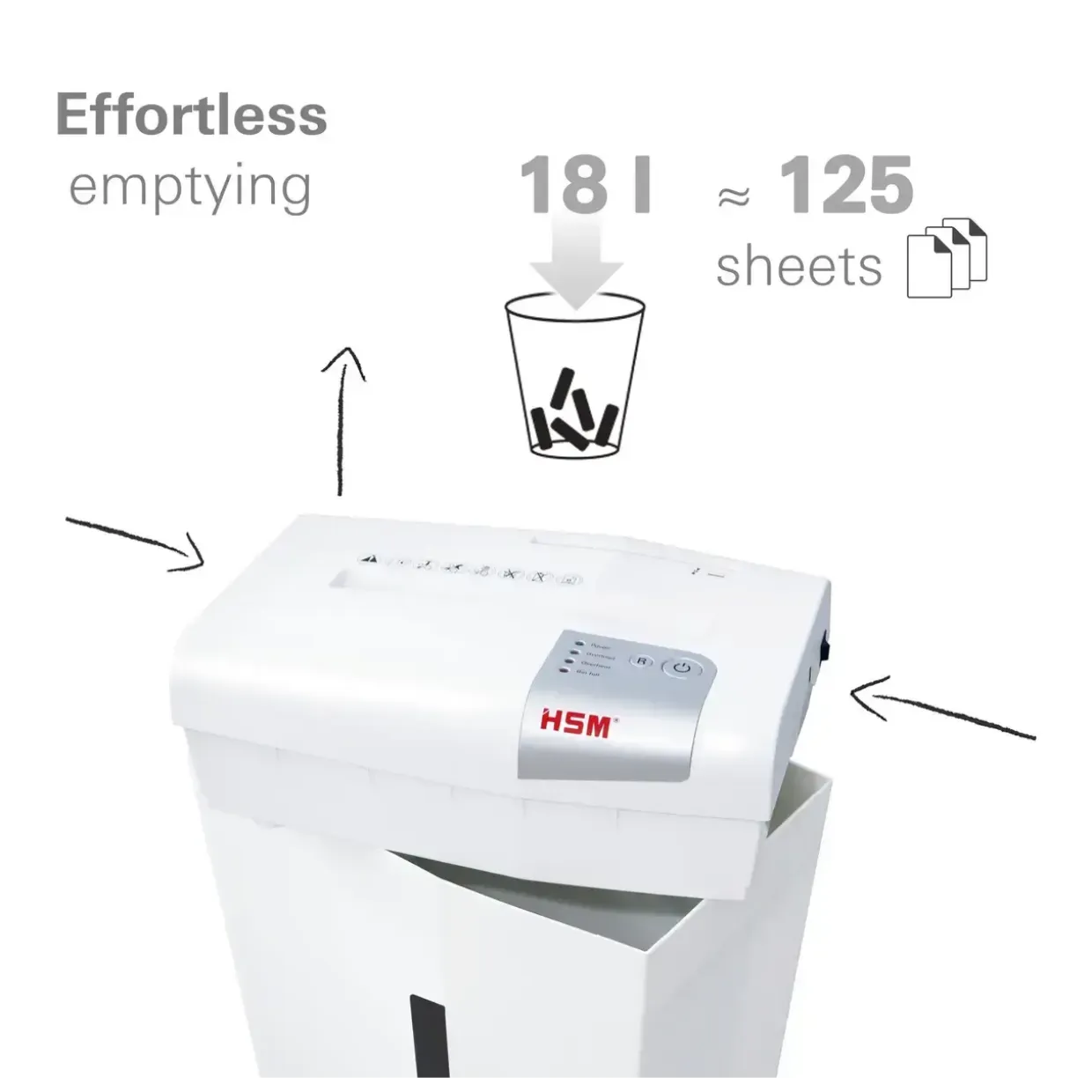 Makulator strimmel - HSM Shredstar S10 6 mm - 10 ark