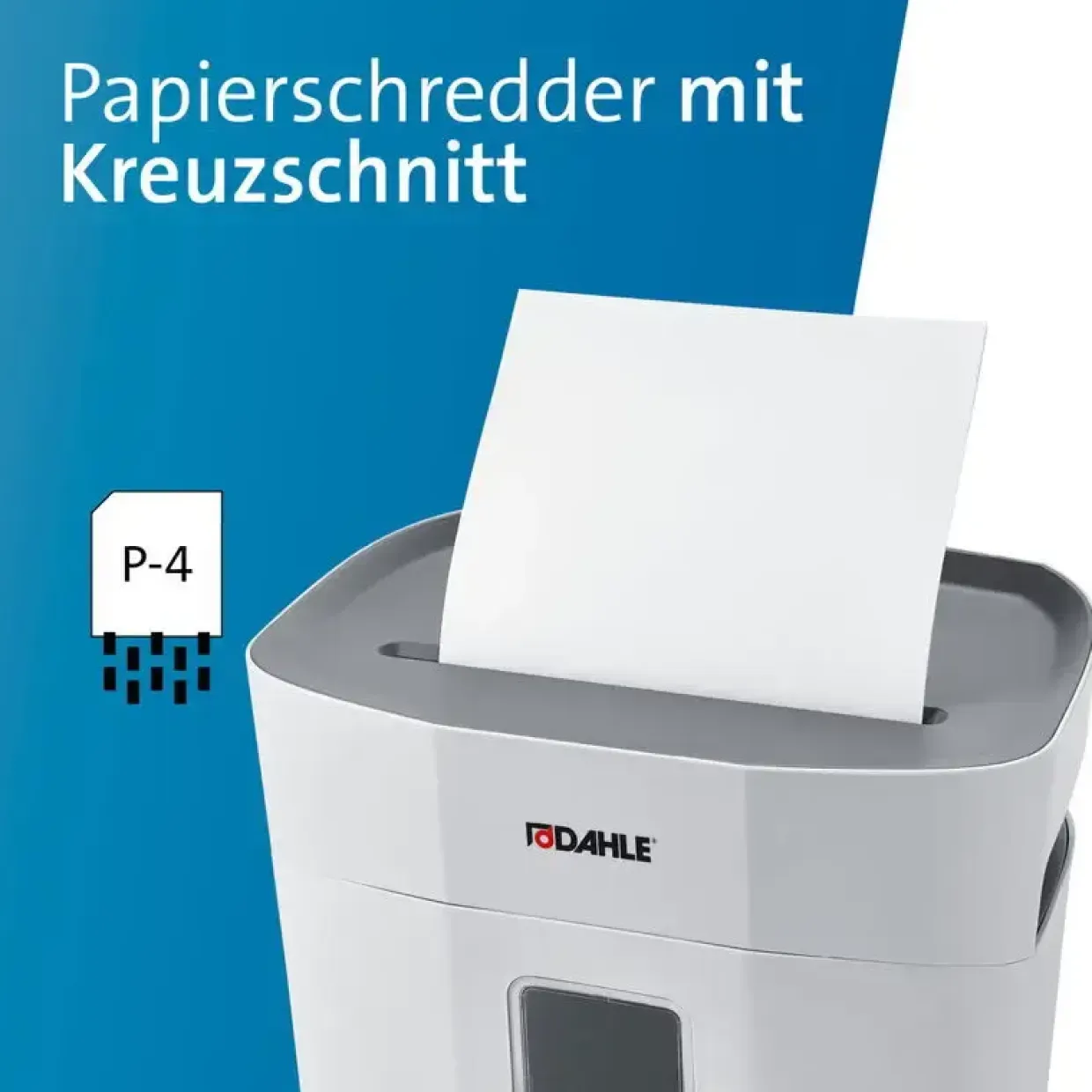 Makuleringsmaskine, Dahle PaperSAFE PS 100, Oak, Ø20mm, grå