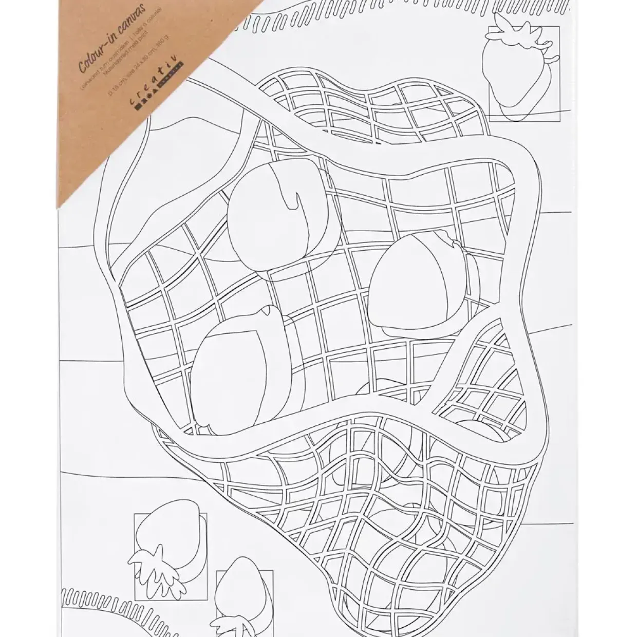 Malerlærred med print, Citrusfrugter , D: 1,6 cm, str. 24x30 cm, 360 g - 1 stk