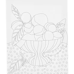 Malerlærred med print, Frugtskål, D: 1,6 cm, str. 24x30 cm, 360 g - 1 stk