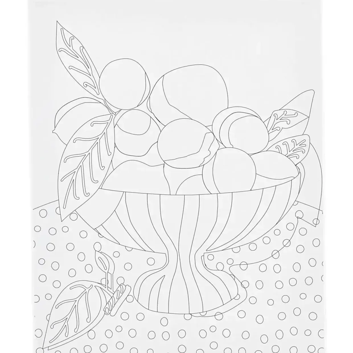 Malerlærred med print, Frugtskål, D: 1,6 cm, str. 24x30 cm, 360 g - 1 stk