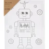 Malerlærred med print, Robot, D: 1,6 cm, str. 24x30 cm, 360 g - 1 stk