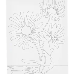 Malerlærred med print, Store blomster, D: 1,6 cm, str. 24x30 cm, 360 g - 1 stk