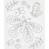 Malerlærred med print, Stor sommerfugl, D: 1,6 cm, str. 24x30 cm, 360 g - 1 stk