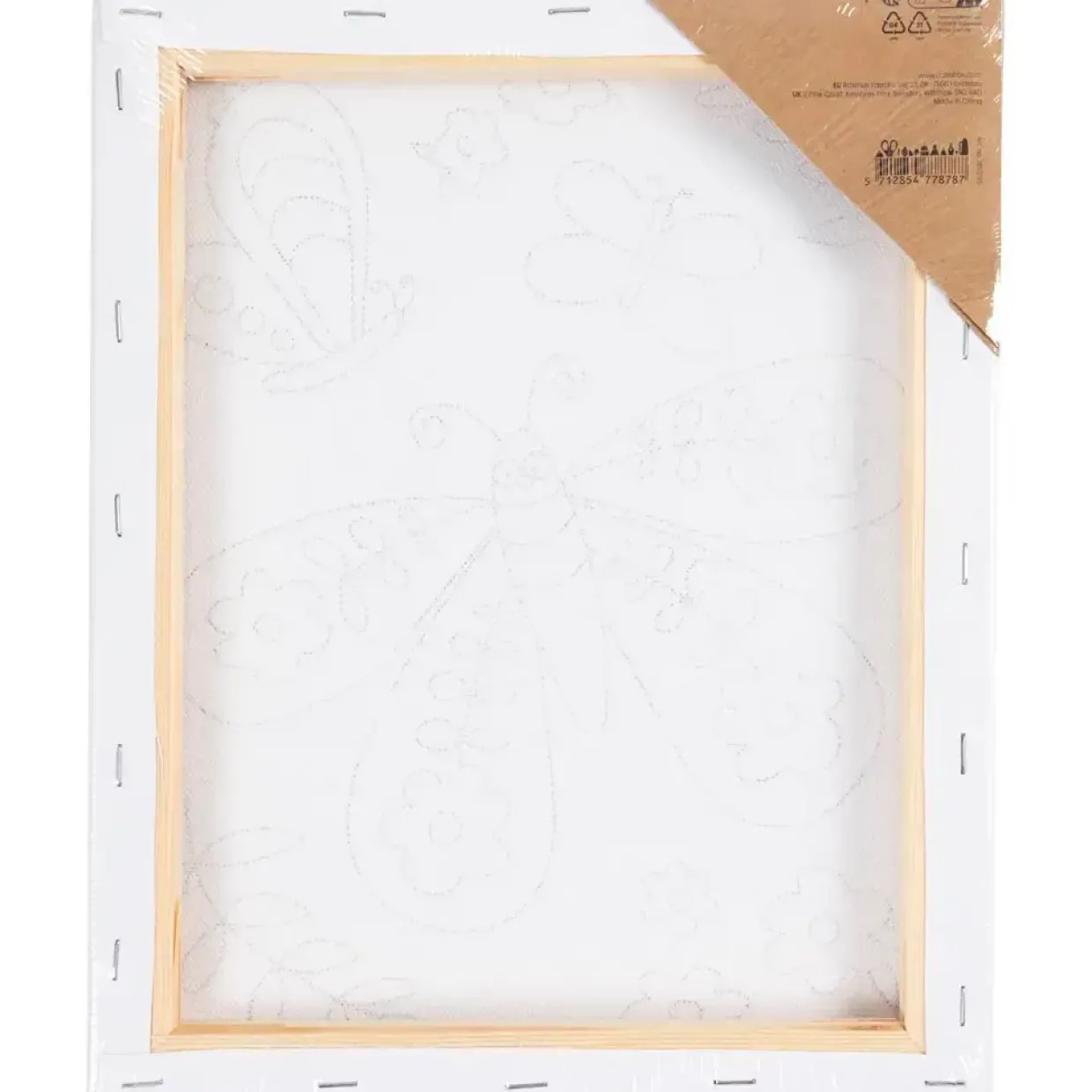 Malerlærred med print, Stor sommerfugl, D: 1,6 cm, str. 24x30 cm, 360 g - 1 stk