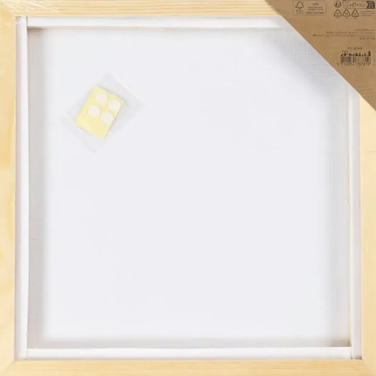Malerlærred med træramme, str. 15,8x15,8 cm, 280 g, hvid, 1 stk.