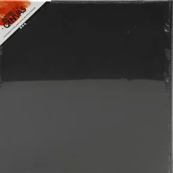 Malerlærred 30x30 cm dybde 1,6 cm sort 360 g - 10 stk.