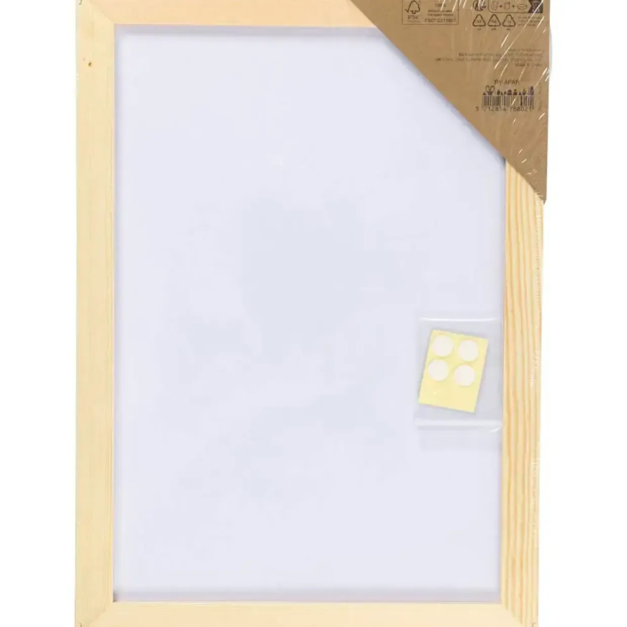 Malerplade med træramme, A4, str. 21x29,7 cm, 280 g, hvid, 1 stk.