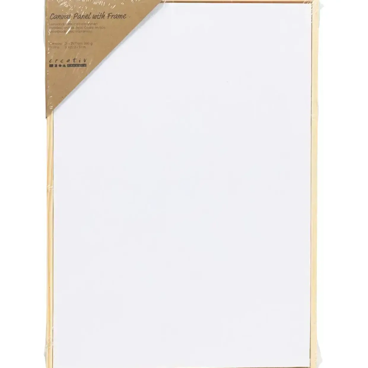 Malerplade med træramme, A4, str. 21x29,7 cm, 280 g, hvid, 1 stk.