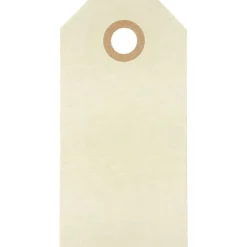 Manillamærker – 4 × 8 cm – Natur – 20 stk