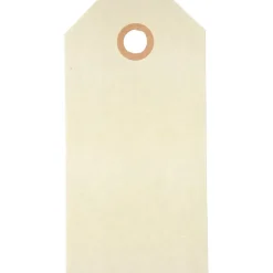 Manillamærker – Store – 5 × 10 cm – Natur – 20 stk.