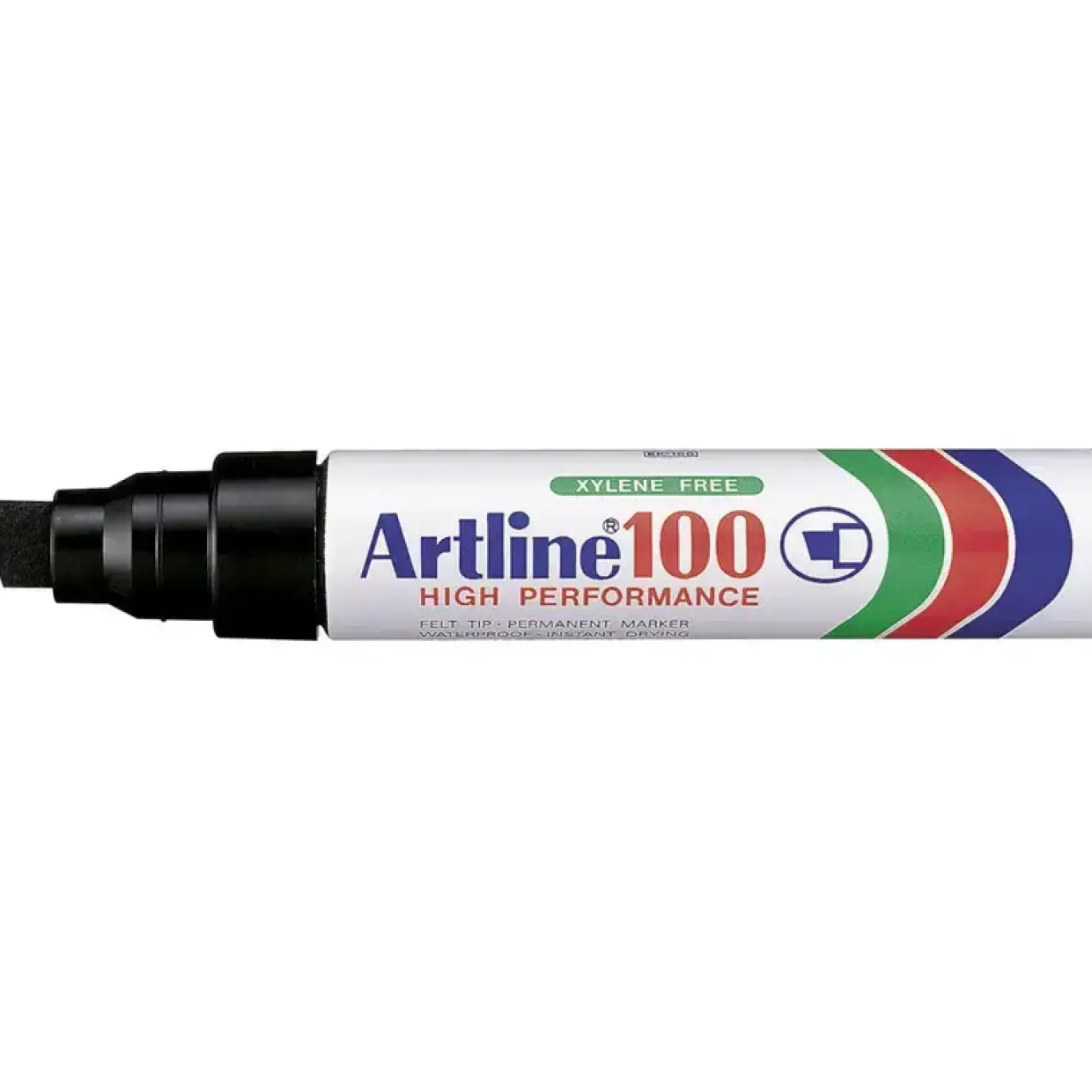 Marker - Artline 100 Jumbo - Permanent - Sort - 7-12 mm - Firkantet spids - 6 stk