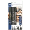 Marker – Lumocolor permanent – 4 assorterede mærkningspenne