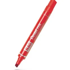 Marker, Pentel, N60-BE, permanent, Rød, pakke a 12 stk - 12 stk