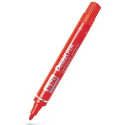 Marker, Pentel, N50-BE, permanent, rød, pakke a 12 stk - 12 stk