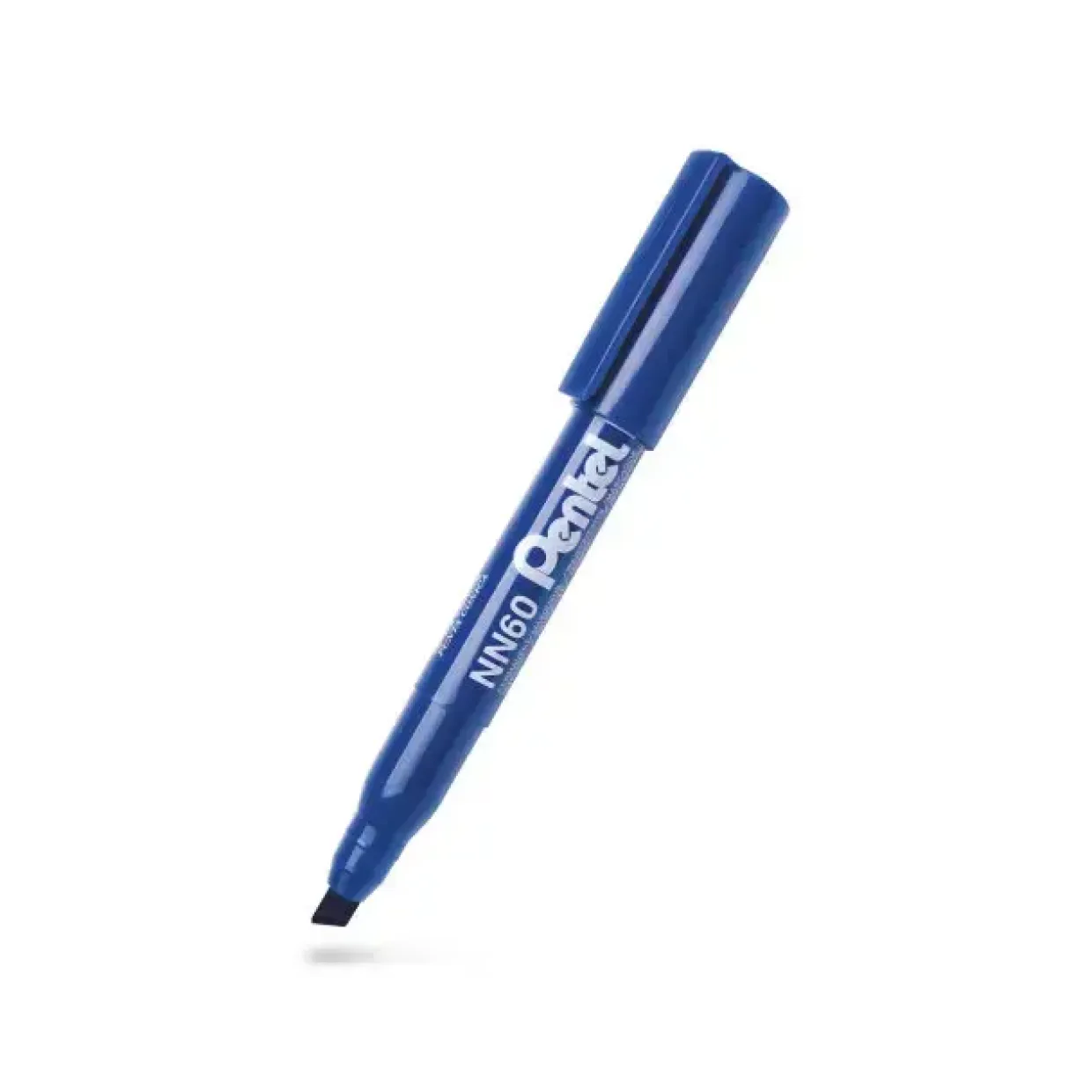 Marker Pentel NN60-C blå Skrå 4-6 mm RECYCOLOGY - 12 stk