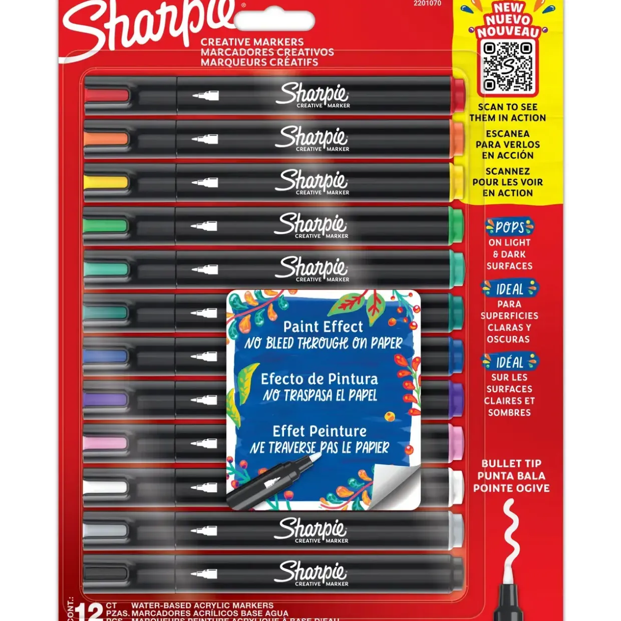 Marker Sharpie Creative Acrylic blist ass (12)