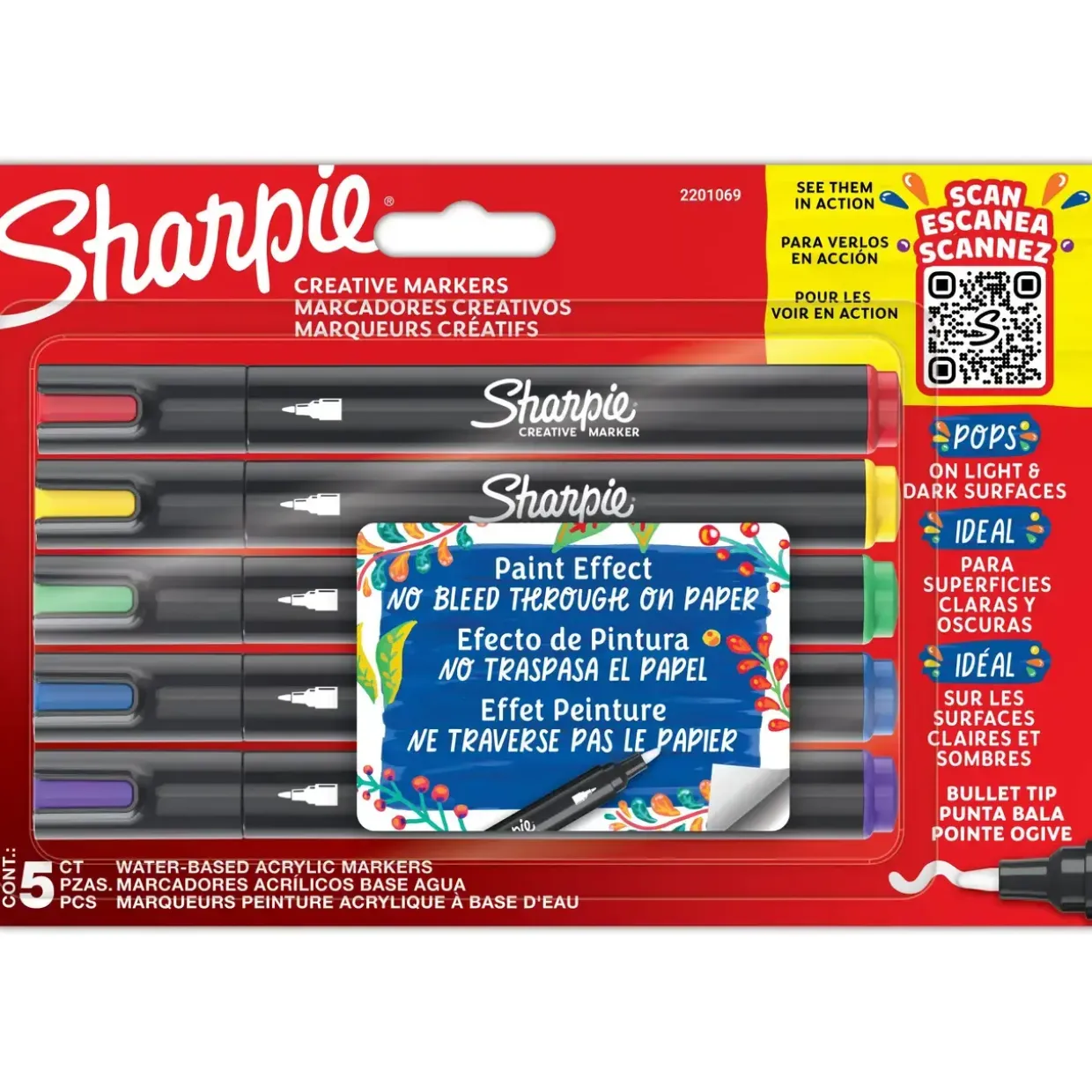 Marker Sharpie Creative Acrylic blist ass (5)