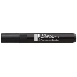 Marker Sharpie Permanent W10 skrå 1,5-5mm sort - Køb minimum 12 stk.