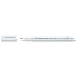 Marker - Staedtler 8323 - Hvid - Vandbaseret - Rund spids 1-2 mm - 10 stk