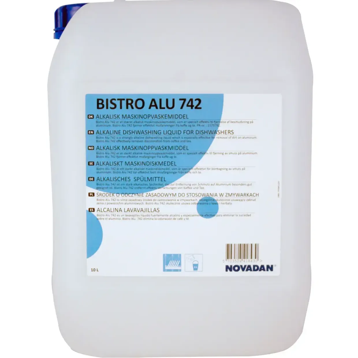 Maskinopvask - Novadan Bistro Alu 742 - 10 liter