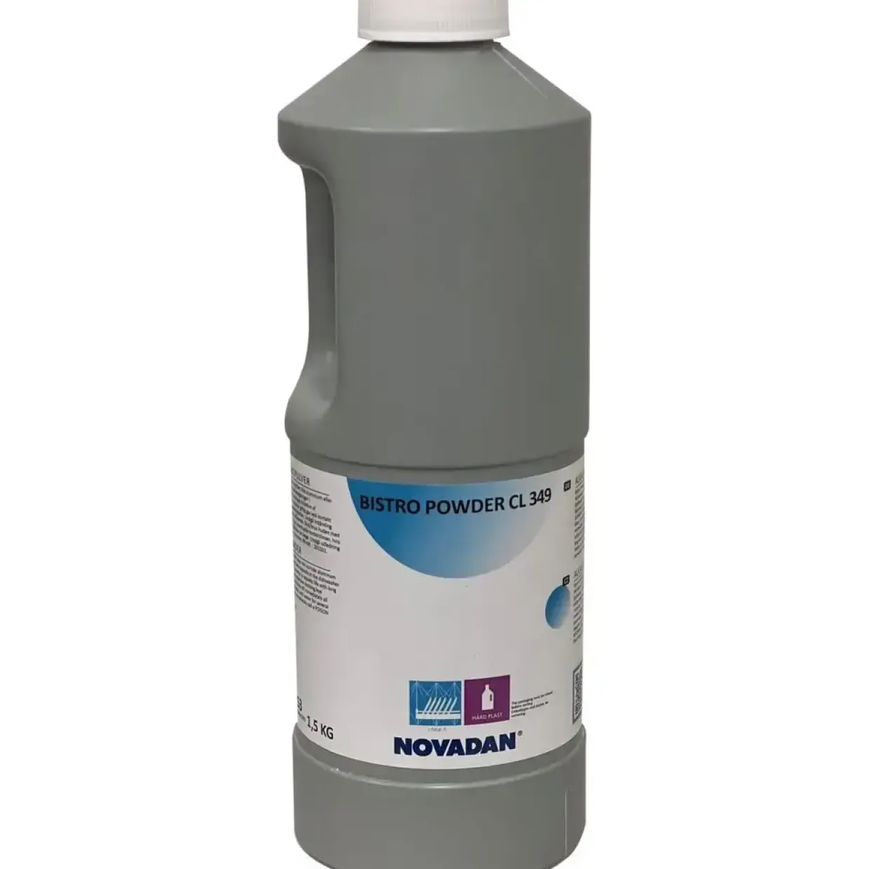 Maskinopvask - Novadan Bistro Powder CL 349 - Med klor, uden farve og parfume - 1,5 kg - 8 stk