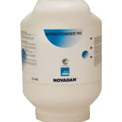 Maskinopvask - Novadan Bistro Powder 743 - Til kompaktanlæg, uden klor, farve og parfume - 3,2 kg - 3 stk