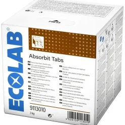 Maskinrens, Ecolab Absorbit, Tabs til køkkenmaskine, uden farve og parfume - 60 stk