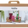 Maxi DIY Kit Modellering, Papmaché pulp vaser, ass. farver, 1 pk.