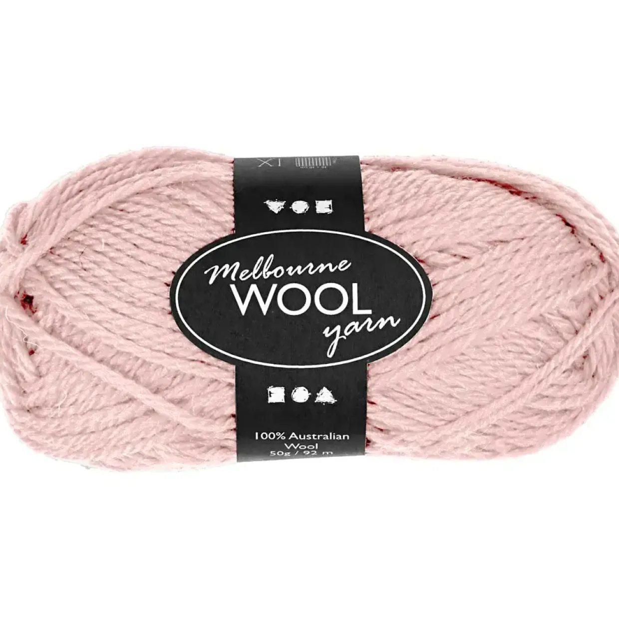 Melbourne Uldgarn, L: 92 M, pind 4-5,5, lys rød, 50 g/ 1 ngl.