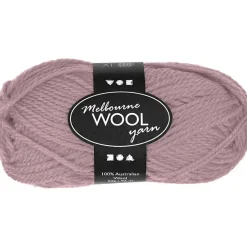 Melbourne Uldgarn, L: 92 M, pind 4-5,5, lys lilla, 50 g/ 1 ngl.