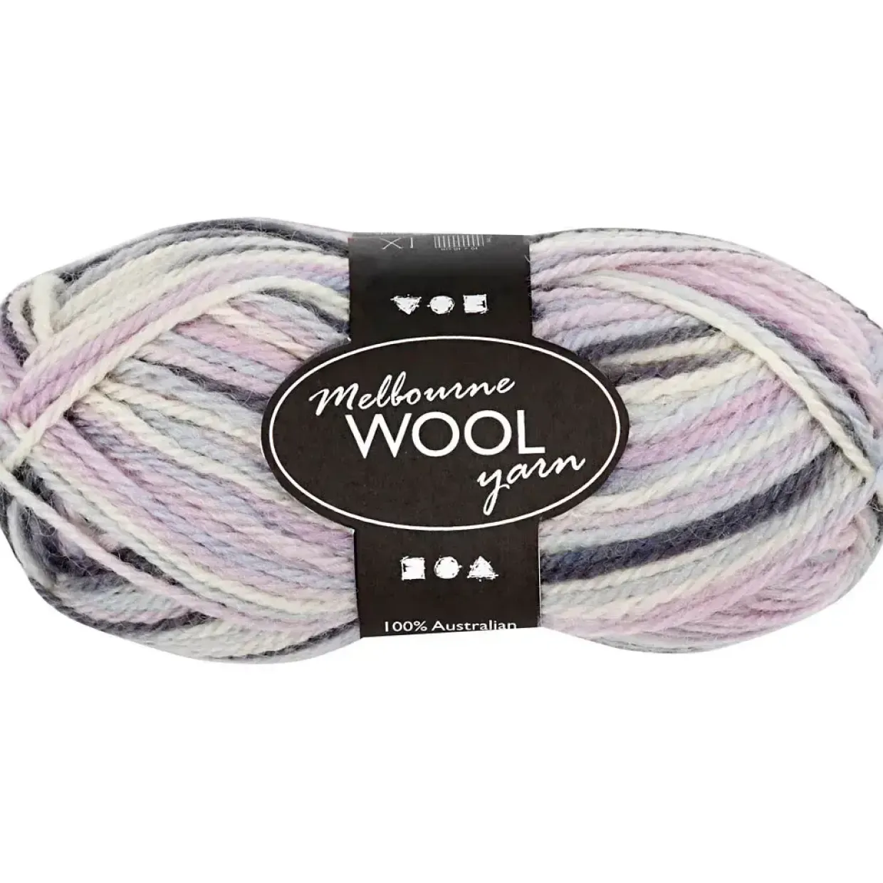 Melbourne Uldgarn, L: 92 M, pind 4-5,5, mørk lilla, 50 g/ 1 ngl.