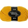 Melbourne Uldgarn, L: 92 M, pind 4-5,5, mørk gul, 50 g/ 1 ngl.