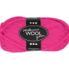Melbourne Uldgarn, L: 92 M, pind 4-5,5, neon pink, 50 g/ 1 ngl.
