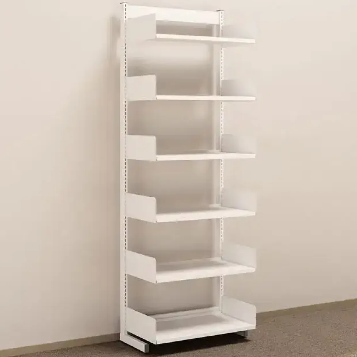 Metalreol - aLTI-hylden - ensidig grundsektion - 2200x750x400mm - Hvid