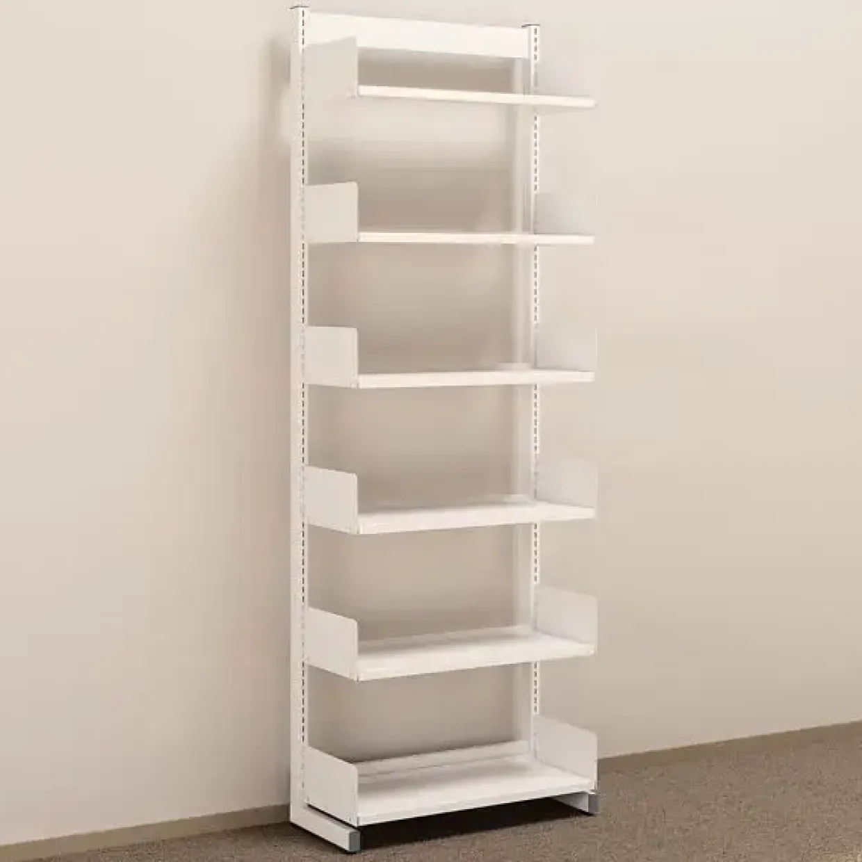 Metalreol - aLTI-hylden - ensidig grundsektion - 2200x750x300mm - Hvid