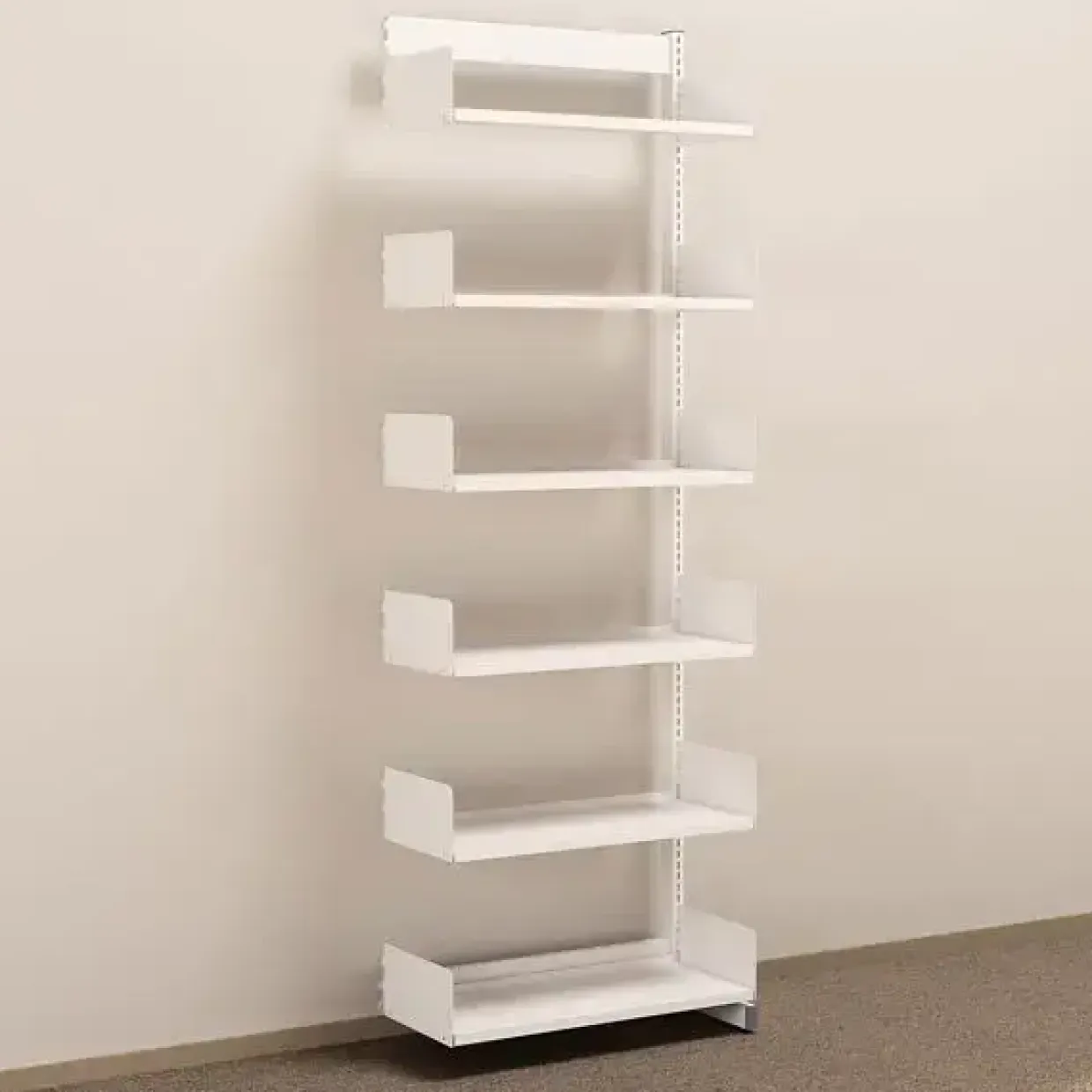 Metalreol - aLTI-hylden - ensidig påbygningssektion - 2200x750x300mm - Hvid