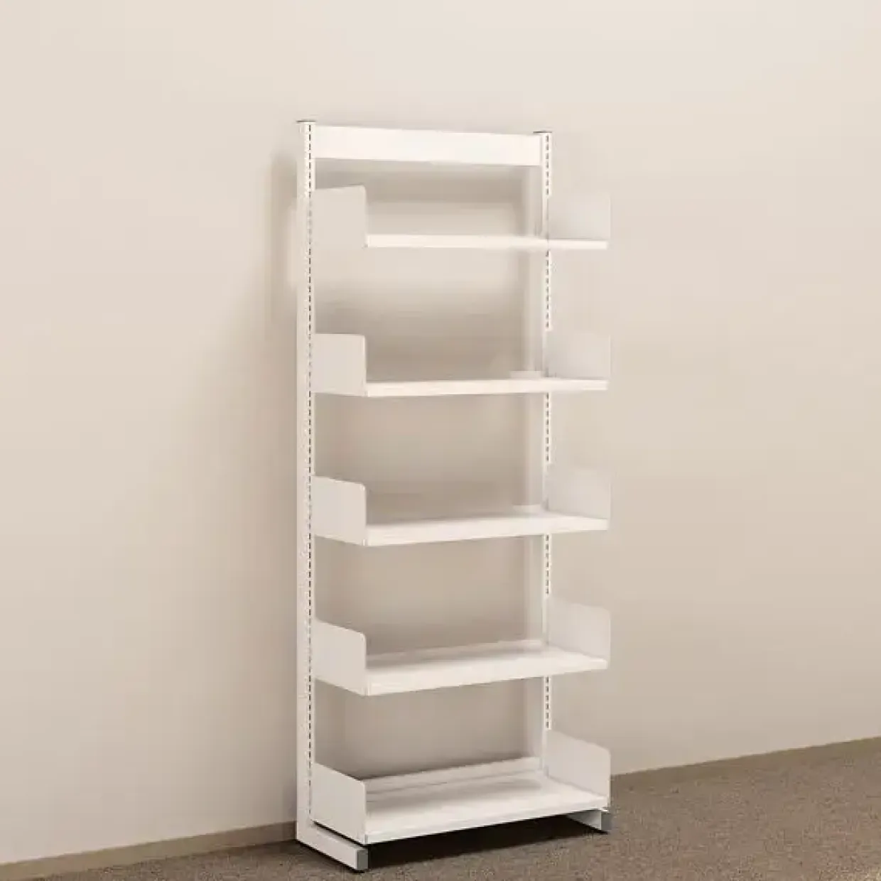 Metalreol - aLTI-hylden- ensidig grundsektion - 1900x750x300mm - Hvid