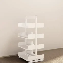 Metalreol - aLTI-hylden- tosidig grundsektion - 1600x750x300mm - Hvid