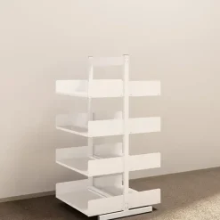 Metalreol - aLTI-hylden - tosidig grundsektion - 1600x750x400mm - Hvid