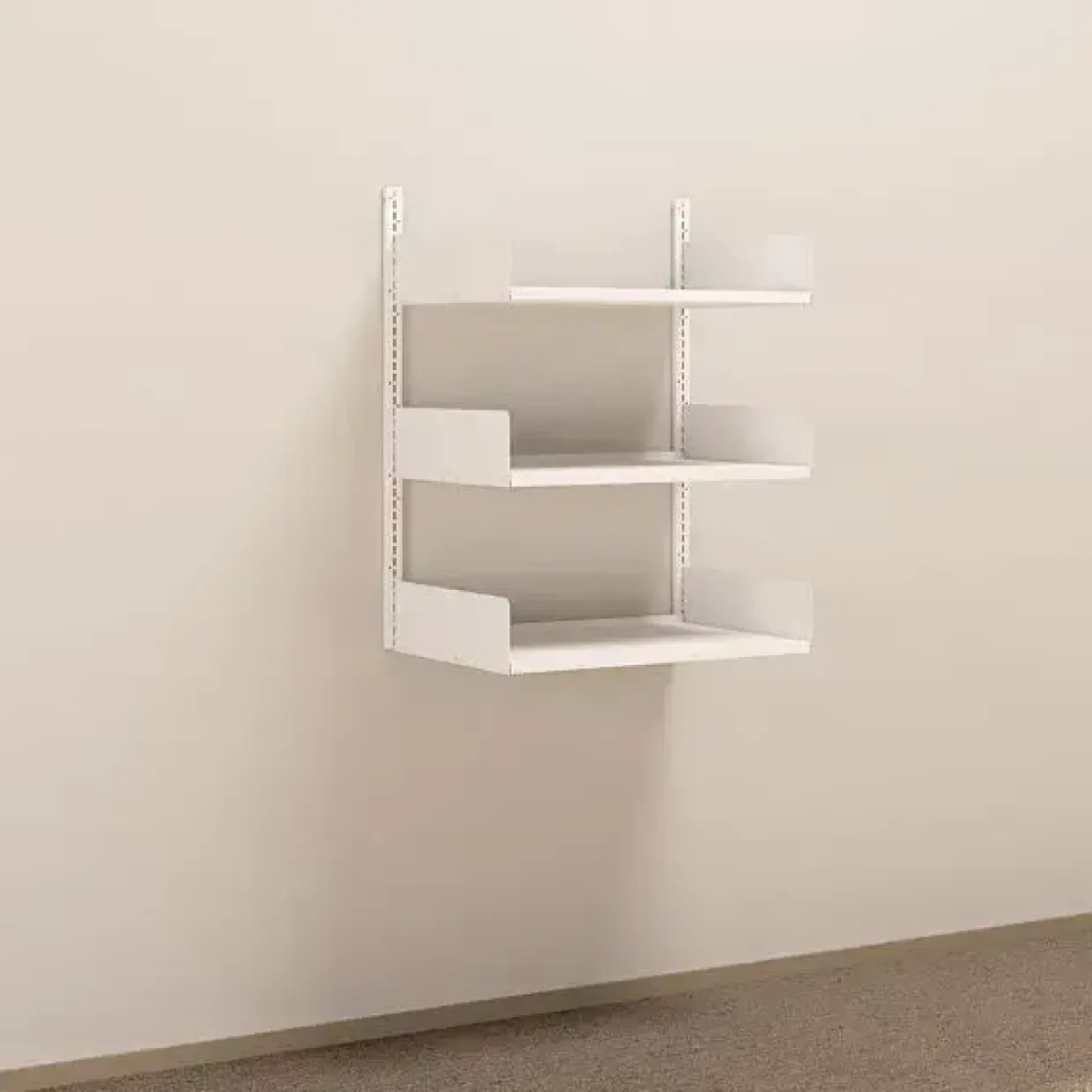 Metalreol - aLTI-hylden - væghængt grundsektion - 1000x750x500mm - Hvid