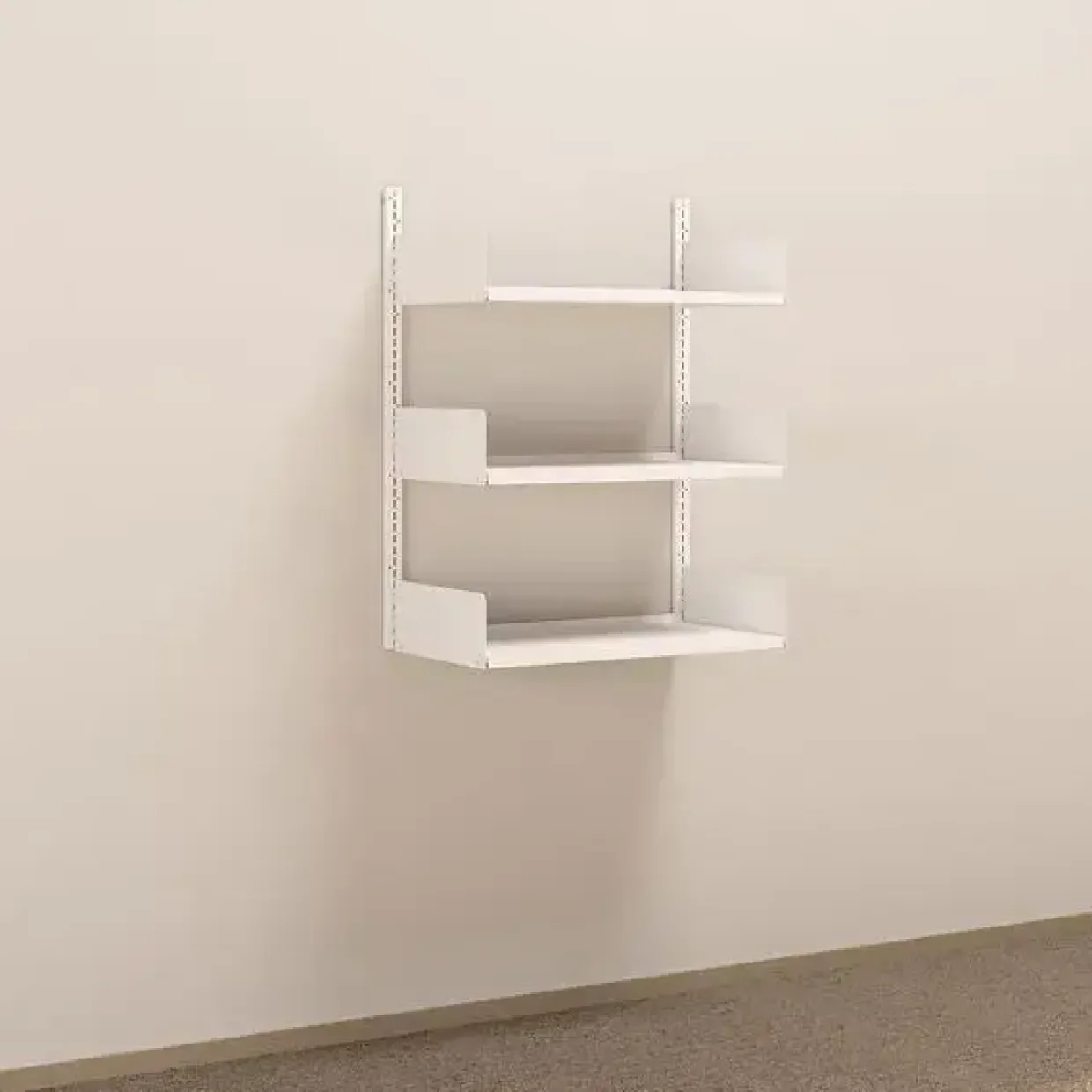 Metalreol - aLTI-hylden - væghængt grundsektion - 1000x750x400mm - Hvid