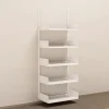 Metalreol - aLTI-hylden - væghængt grundsektion - 2000x750x400mm - Hvid