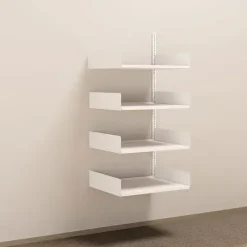 Metalreol - aLTI-hylden - væghængt påbygningsektion - 1500x750x600mm - Hvid