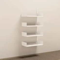 Metalreol - aLTI-hylden - væghængt påbygningsektion - 1500x750x400mm - Hvid