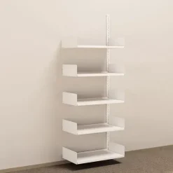 Metalreol - aLTI-hylden - væghængt påbygningsektion - 2000x750x400mm - Hvid