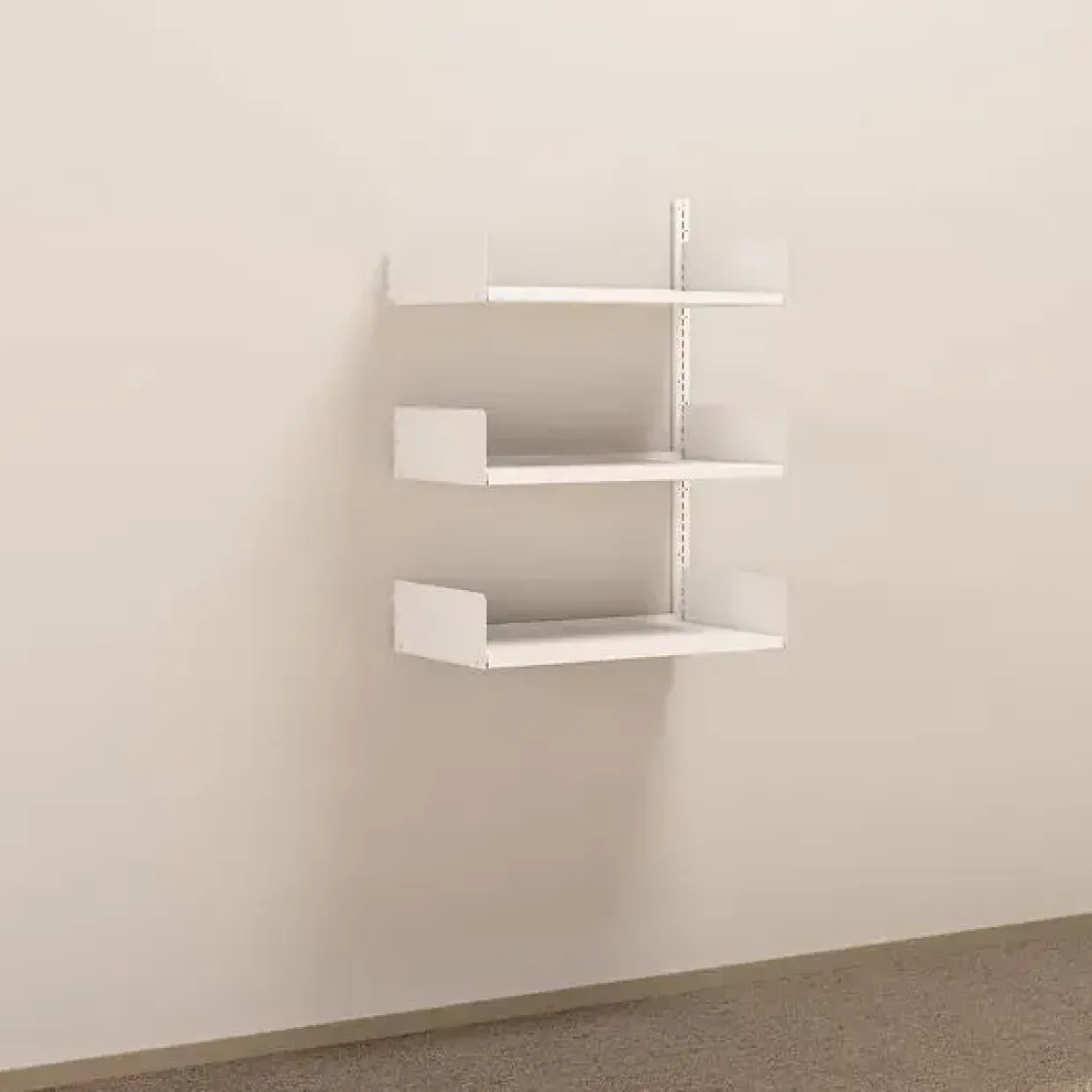 Metalreol - aLTI-hylden - væghængt påbygningsektion - 1000x750x400mm - Hvid