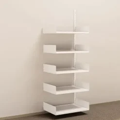 Metalreol - aLTI-hylden - væghængt påbygningsektion - 2000x750x500mm - Hvid